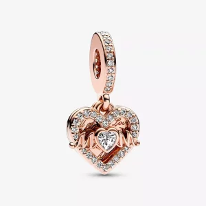 (imagen para) Charm Colgante Pandora Corazón y Mamá - 789402C01