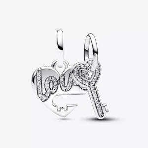 (imagen para) Charm Colgante Pandora Divisible Corazón y Llave - 793081C01