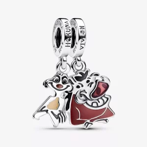 (imagen para) Charm Colgante Pandora Divisible Timón y Pumba El Rey León de Disney - 793357C01