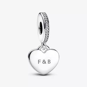 (imagen para) Charm Colgante Pandora Etiqueta de Corazón para Grabar - 798761C01
