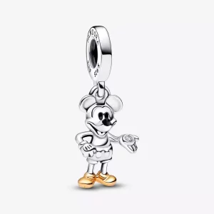(imagen para) Charm Colgante Pandora Mickey Mouse 100 Aniversario de Disney con Diamante Sintético - 792812C01