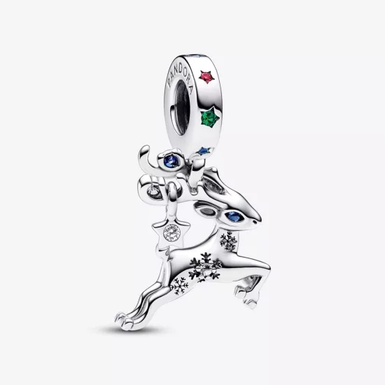 (imagen para) Charm Colgante Pandora Reno de Navidad Mágico - 792826C01