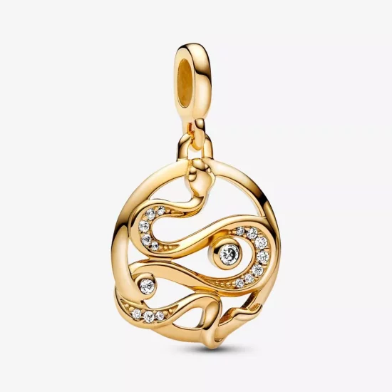 (imagen para) Charm de Medallón Serpiente en Pavé Pandora ME - 762301C01
