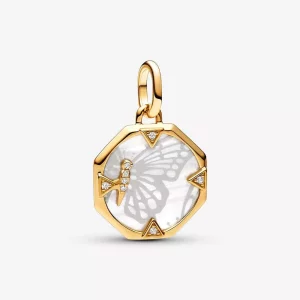 (imagen para) Charm Medallón Pandora ME Mariposa Anacarada - 763366C01