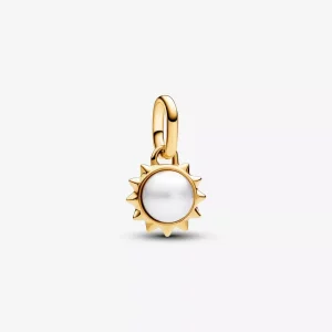 (imagen para) Charm Mini Colgante Sol Perla Cultivada de Agua Dulce Pandora ME - 763035C01