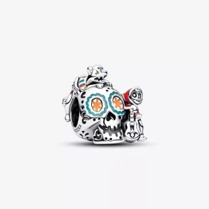(imagen para) Charm Pandora Calavera de Miguel y Dante de Coco de Disney Pixar que Brilla en la Oscuridad - 792817C01