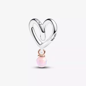 (imagen para) Charm Pandora Corazón Envuelto en Dos Tonos - 783242C01