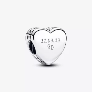 (imagen para) Charm Pandora Corazón Grabable - 792015