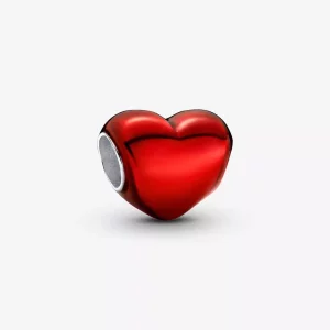 (imagen para) Charm Pandora Corazón Rojo Metálico - 793337C02