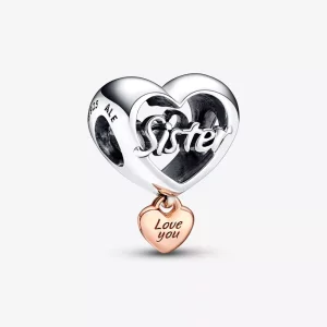 (imagen para) Charm Pandora Corazón Te Quiero Hermana - 782244C00