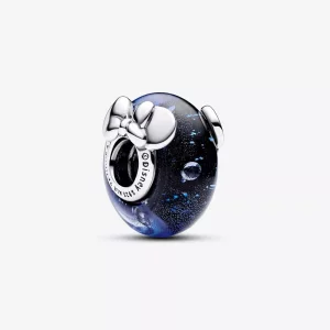 (imagen para) Charm Pandora Cristal de Murano Azul Mickey Mouse & Minnie Mouse de Disney - 792958C01