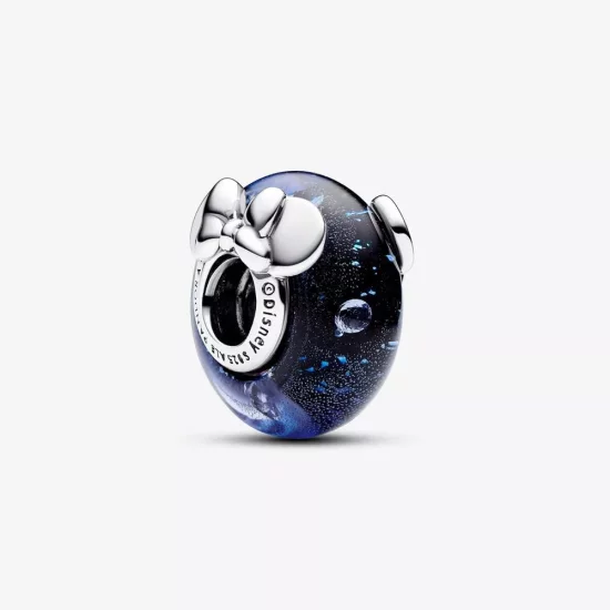 (imagen para) Charm Pandora Cristal de Murano Azul Mickey Mouse & Minnie Mouse de Disney - 792958C01