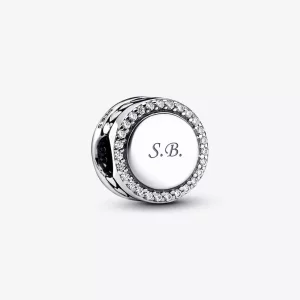 (imagen para) Charm Pandora de Botón Brillante para Grabar - 798747C01