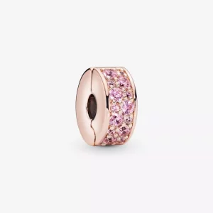 (imagen para) Charm Pandora de Clip Pavé Rosa - 781817PCZ