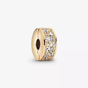 (imagen para) Charm Pandora de clip Pavé Transparente - 768658C01