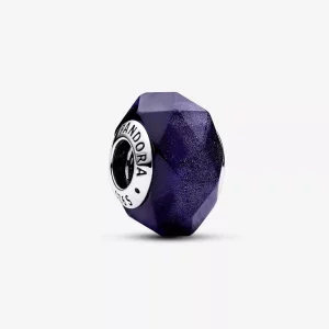 (imagen para) Charm Pandora de Cristal de Murano Azul Facetado - 792984C00