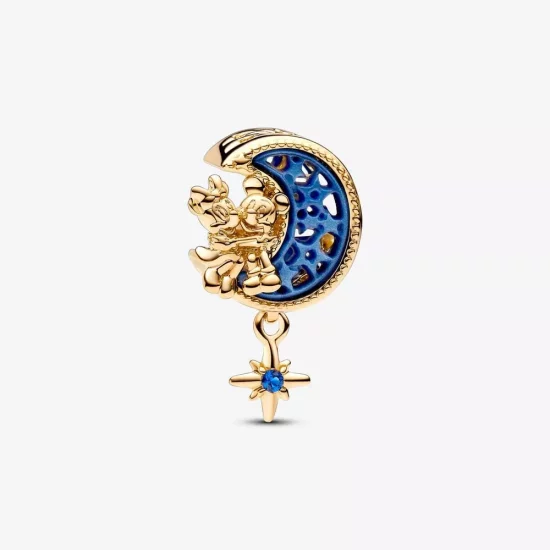 (imagen para) Charm Pandora Luna Creciente de Mickey Mouse & Minnie Mouse de Disney - 762956C01