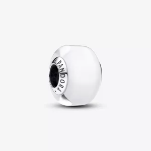 (imagen para) Charm Pandora Mini Cristal de Murano Blanco - 793118C00