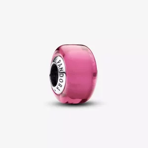 (imagen para) Charm Pandora Mini Cristal de Murano Rosa - 793107C00