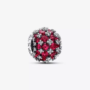 (imagen para) Charm Pandora Redondo Brillante en Pavé Rosa - 792630C03
