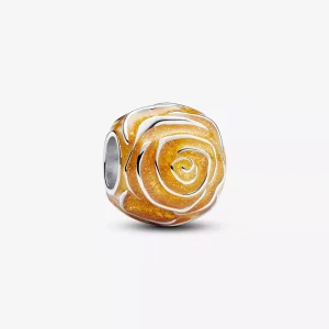 (imagen para) Charm Pandora Rosa Amarilla Floreciendo - 793212C02
