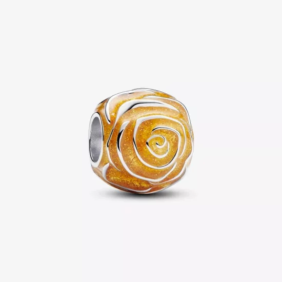 (imagen para) Charm Pandora Rosa Amarilla Floreciendo - 793212C02