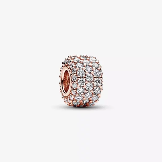 (imagen para) Charm Pandora Triple Fila Brillante en Pavé - 782820C01