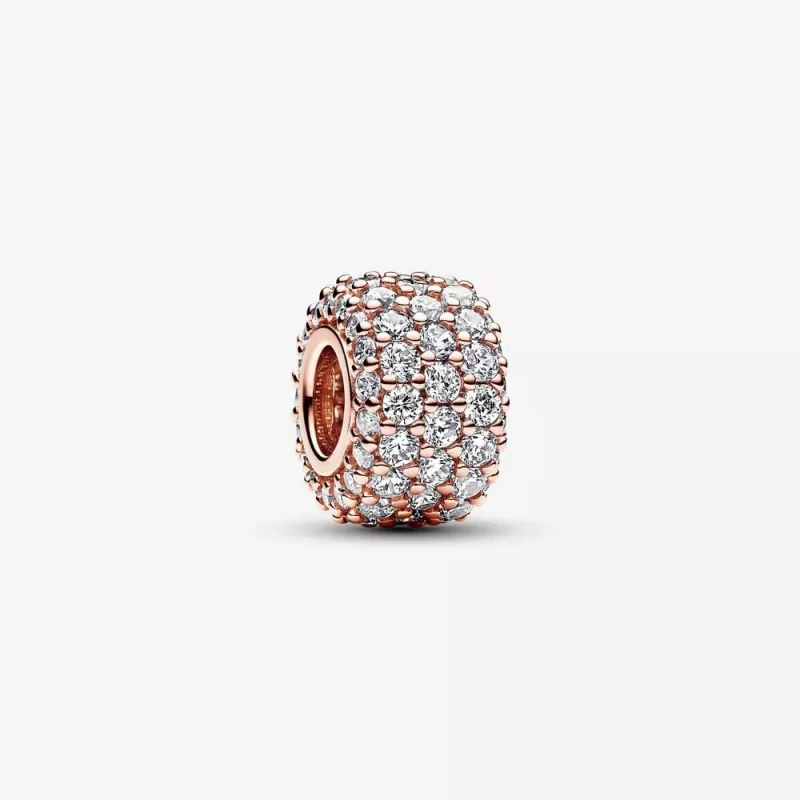 (imagen para) Charm Pandora Triple Fila Brillante en Pavé - 782820C01