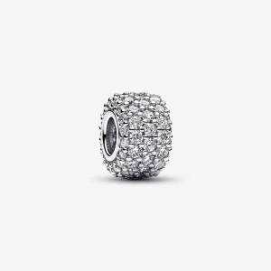 (imagen para) Charm Pandora Triple Fila Brillante en Pavé - 792820C01