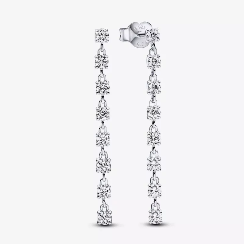 (imagen para) Pedientes Colgante Pandoras Ocho Gemas Brilantes - 293159C01