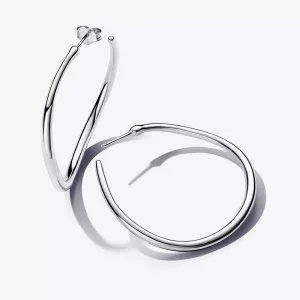 (imagen para) Pendientes Pandora de Aro Abierto de 42 mm Forma Orgánica - 293299C00