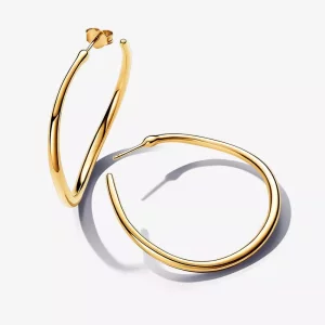(imagen para) Pendientes Pandora de Aro Abiertos de 42 mm Forma Orgánica - 263299C00