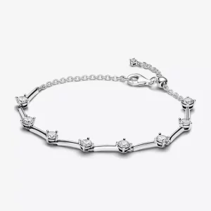 (imagen para) Pulsera Barras Pandora Brillantes - 593009C01
