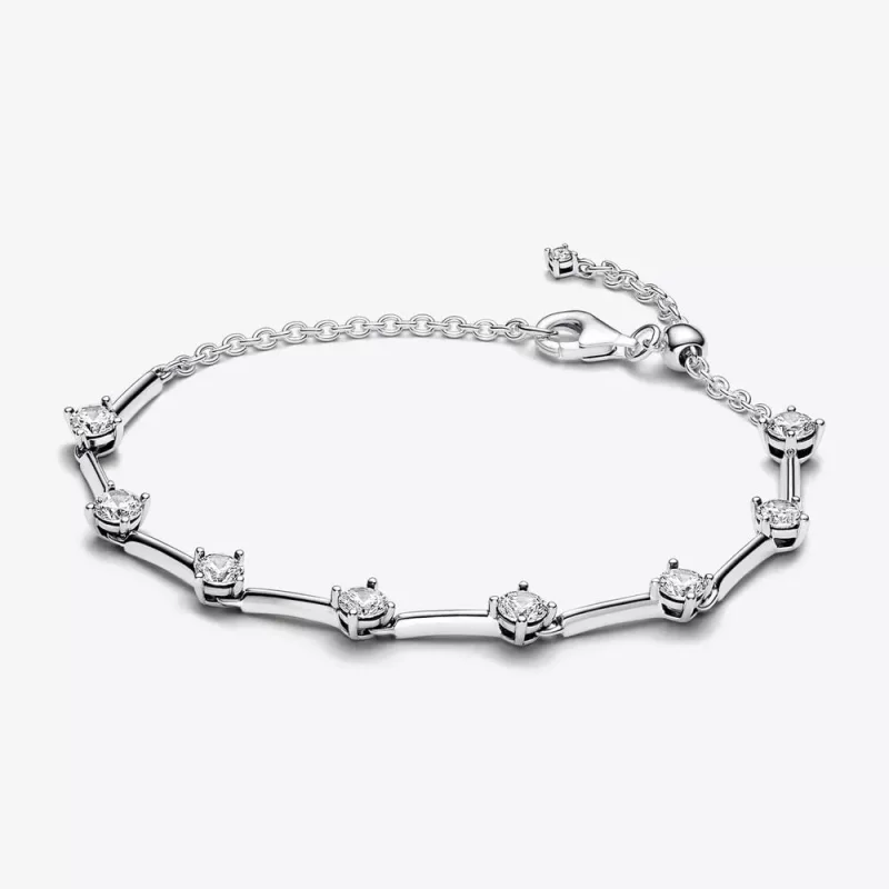 (imagen para) Pulsera Barras Pandora Brillantes - 593009C01