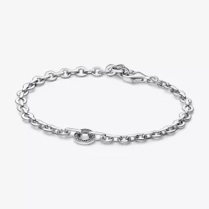 (imagen para) Pulsera Cadena Gruesa Pavé Pandora Signature - 592777C01