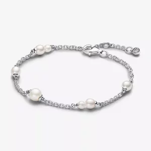 (imagen para) Pulsera Cadena Pandora Perlas Cultivadas de Agua Dulce - 593172C01
