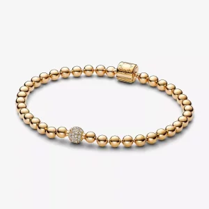(imagen para) Pulsera Cuentas Pandora y Pavé - 568342C01