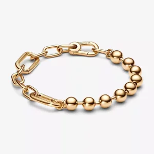 (imagen para) Pulsera de Eslabones Link y Cuentas Metálicas Pandora ME - 562793C00