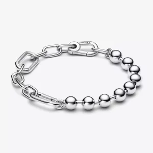 (imagen para) Pulsera de Eslabones Link y Cuentas Metálicas Pandora ME - 592793C00