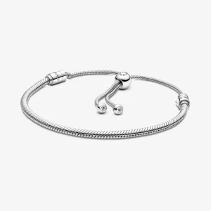 (imagen para) Pulsera Pandora Moments Cadena de Serpiente con Cierre Deslizante - 599652C01