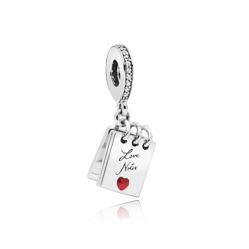 Charm Colgante PANDORA en plata de ley Notas de Amor - 797835CZ