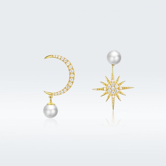 Aretes estilo Pandora Love Nocturne - BSE308 - Haga click en la imagen para cerrar