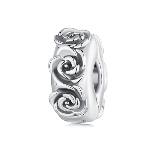 Charm con hebilla de posicionamiento estilo PANDORA Rose - SCC2706