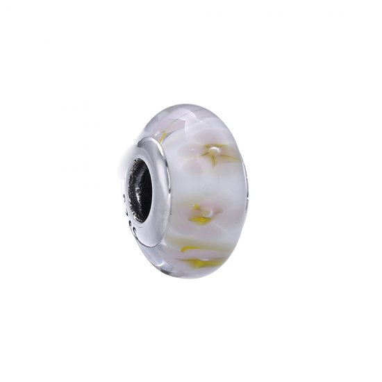 Charm en plata de ley Flor PANDORA - Haga click en la imagen para cerrar