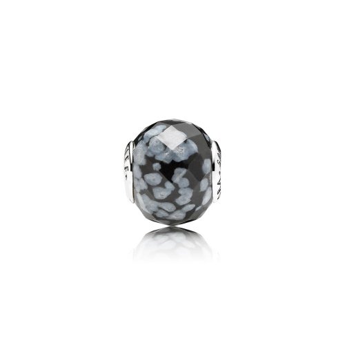 PANDORA BELIEF ESSENCE COLLECTION encanto en plata con obsidiana copo de ni