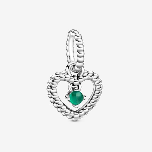PANDORA Encanto Colgante de Corazón con Cuentas Verdes de la Selva Tropical - 798854C05