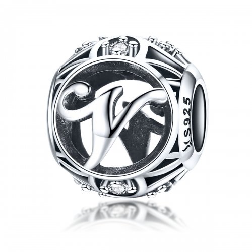 Charm Pandora con letra V - SCC738-V
