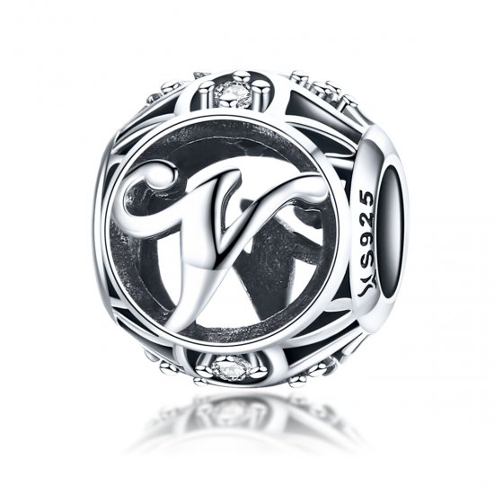 Charm Pandora con letra V - SCC738-V - Haga click en la imagen para cerrar