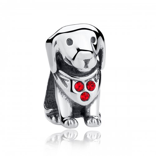 Charm estilo Pandora de plata con diseño de Golden Retriever - SCC016