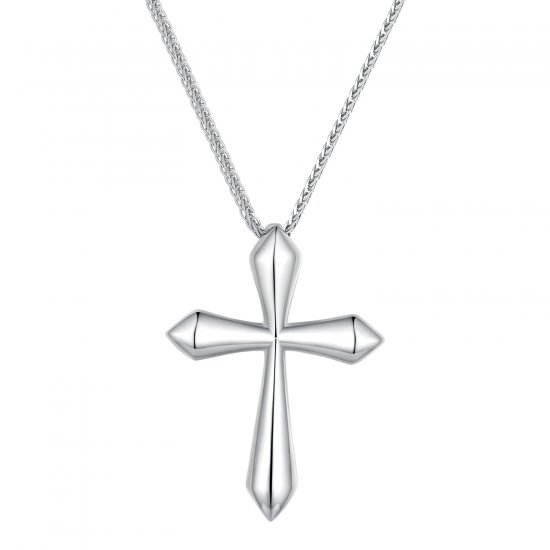 Collar estilo Pandora con cruz de Chopin - BSN304 - Haga click en la imagen para cerrar